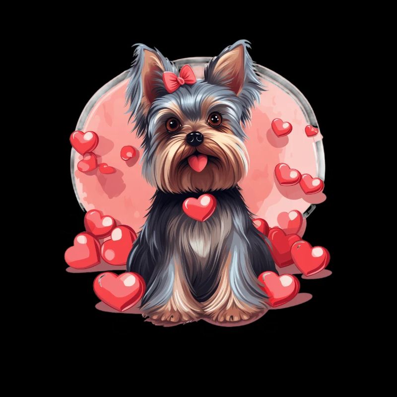 Yorkie Yorkshire Terrier amoureux des chiens