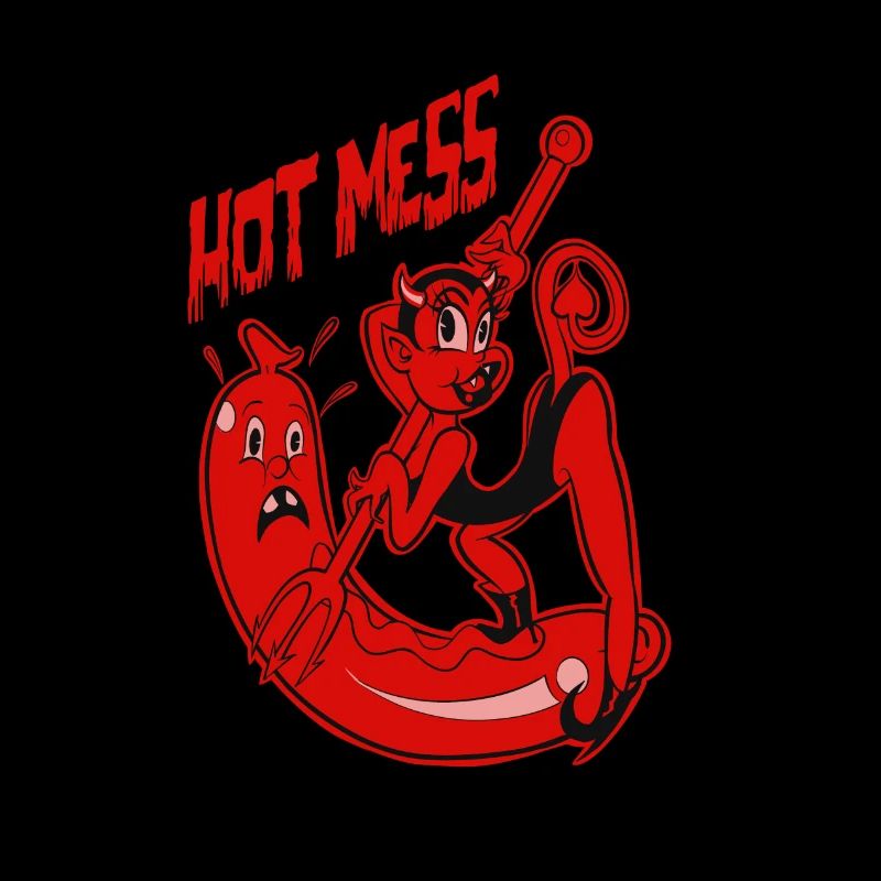 Hot Mess Cartoon Pinup