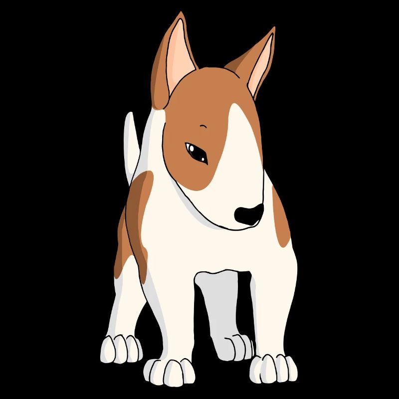 White fawn bull terrier