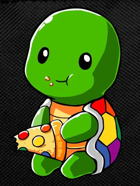 Turtle LGBT Pizza Gay Pride