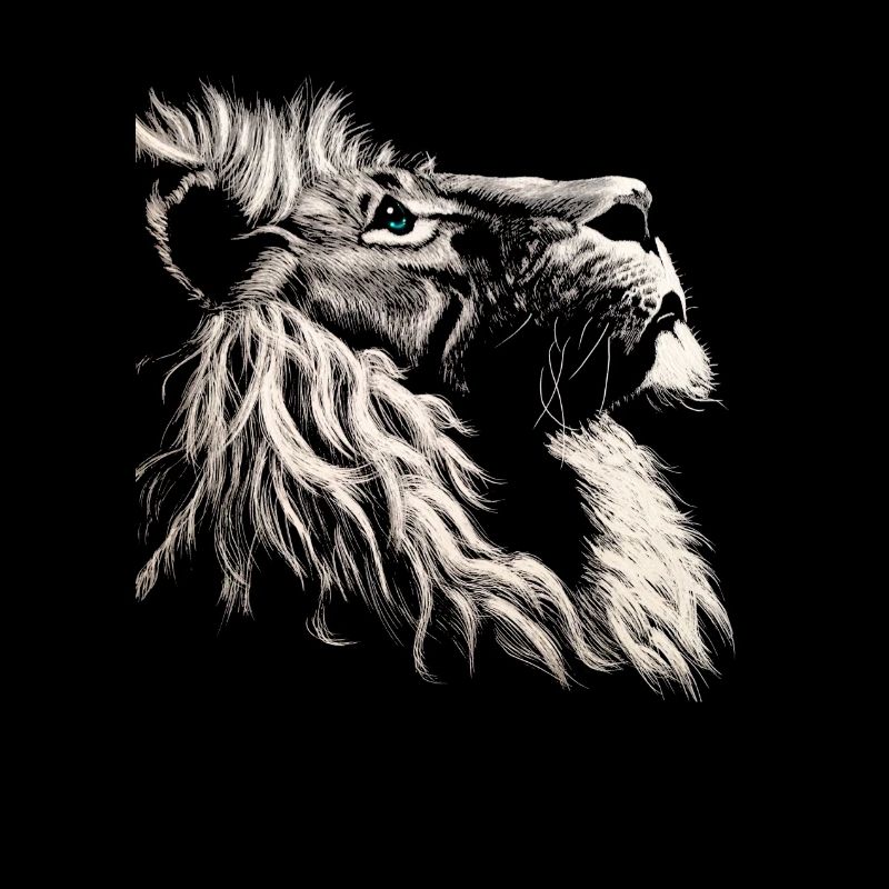 Loewe white blue eye art