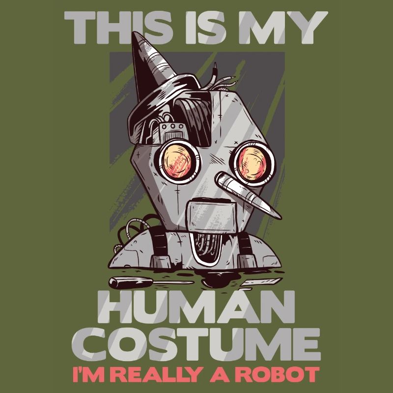 Human Costume Really A Robot Spooky Halloween Gift