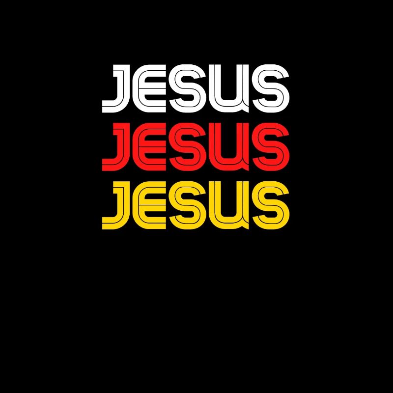 Jesus in three colours