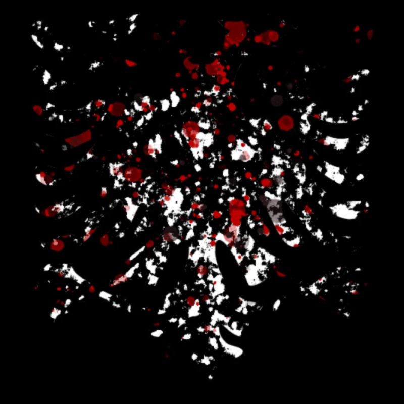 Albanian Eagle Black White Red