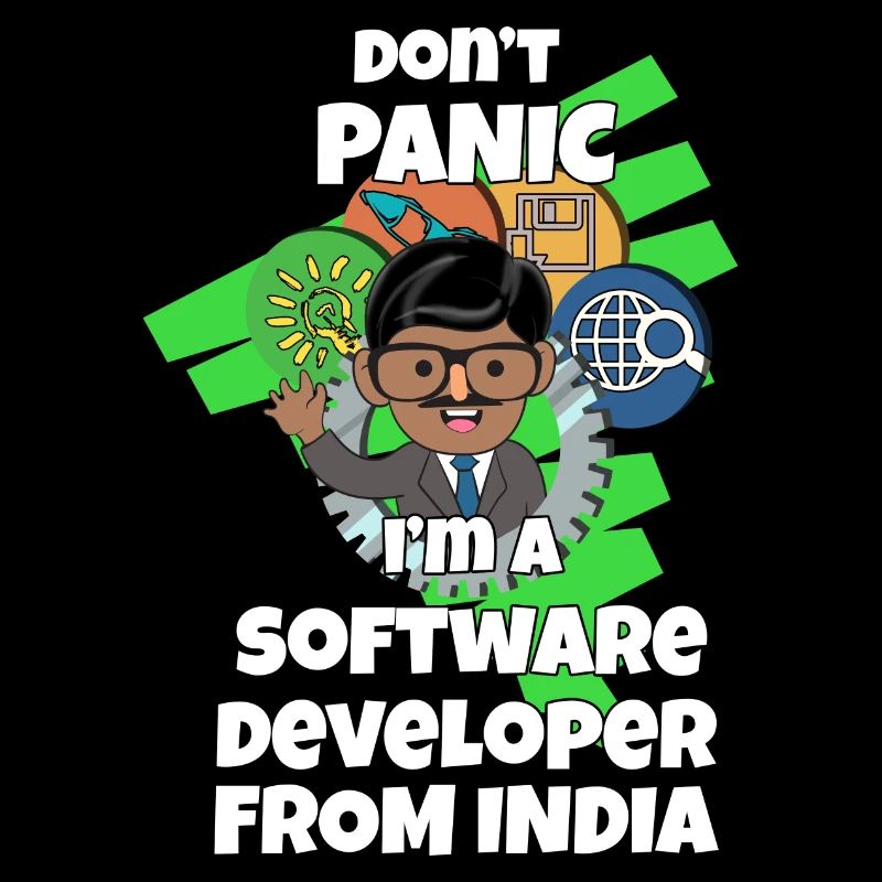 Indien Inder Entwickler Software Code I Geschenk