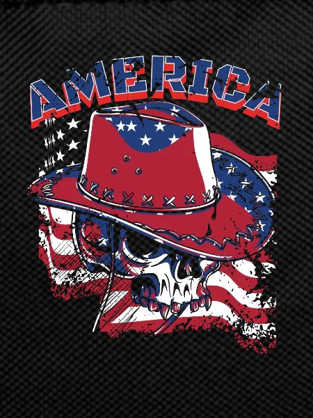america cowboy skull