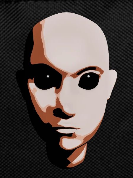 Mystical Creature with Black Eyes