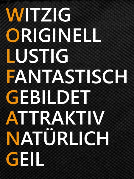 Wolfgang Name Geschenk