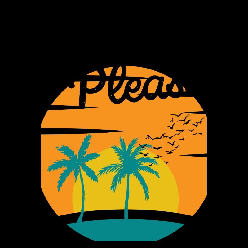 Beach Please - Palm Sunset Shirt