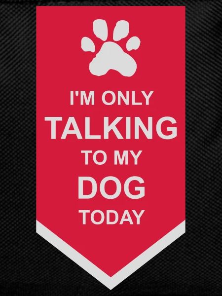 only talking to dog