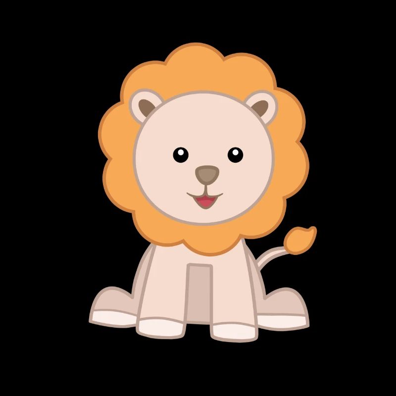 Lion roi de la jungle cute