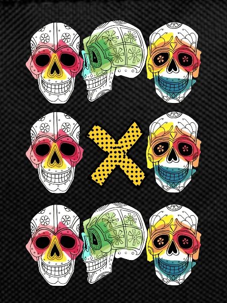 TRIO OF SKULLS