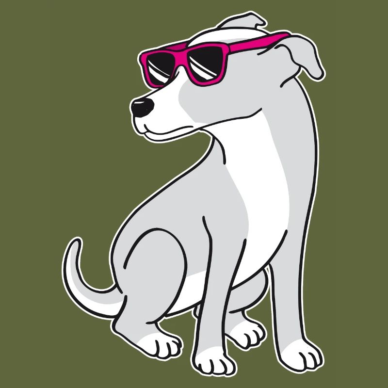 Dog with sunglasses