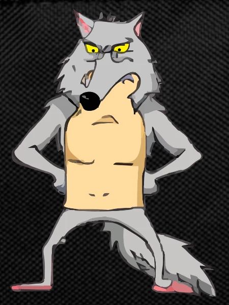 Jok the disgruntled wolf