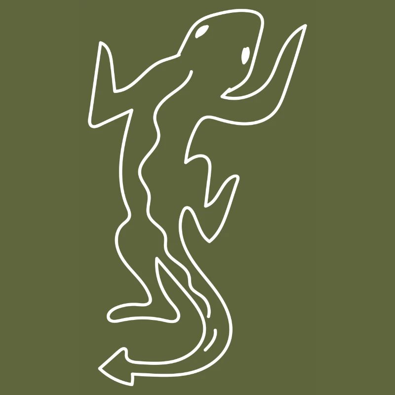 Gecko Cute Lizard Reptiles Simple Drawing