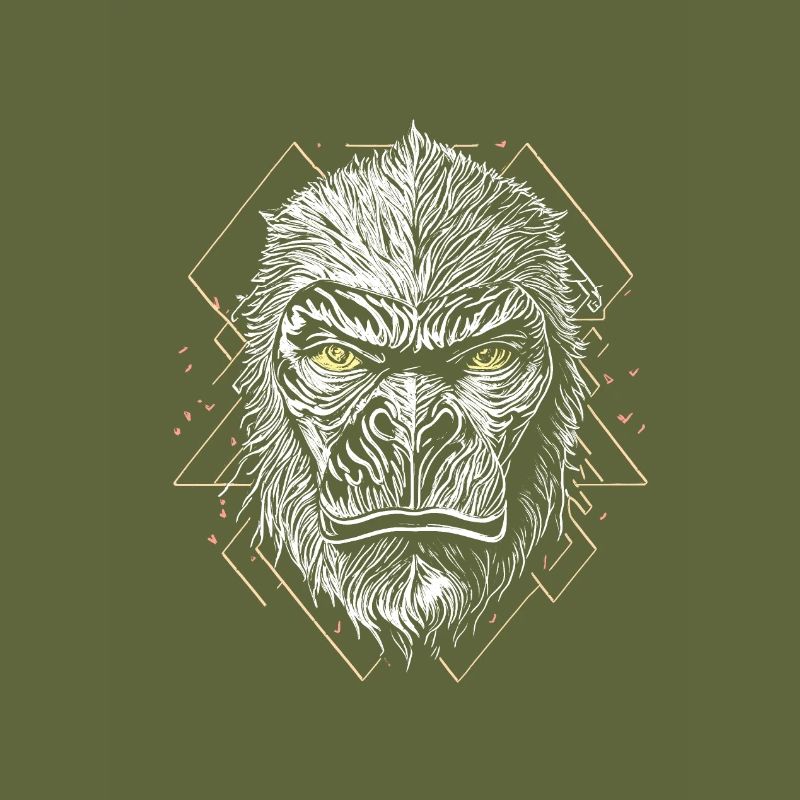 Visage de gorille