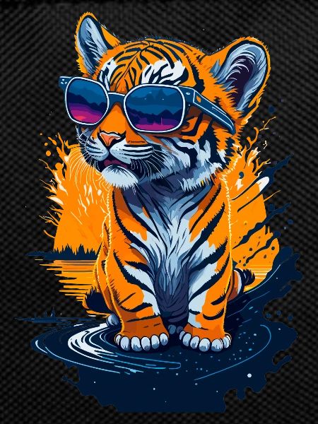 Cute baby tiger