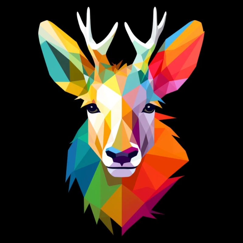 LGBTQAI+ Regenbogen Hirsch