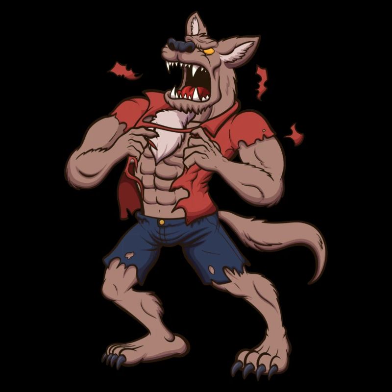 Heulender Werwolf
