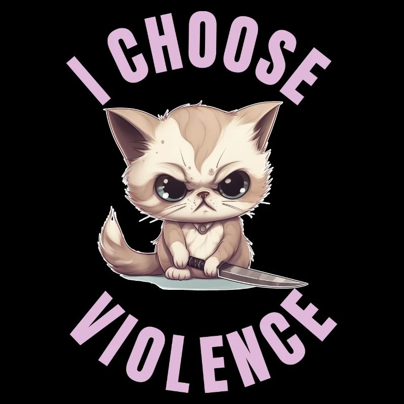 I choose violence - Katze