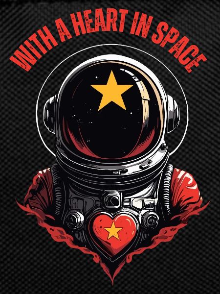 With a heart in space
