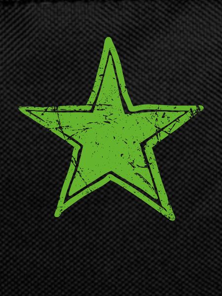 Star Drawn Path CMYK Green
