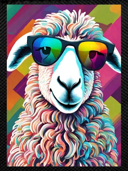 Schaf bunt