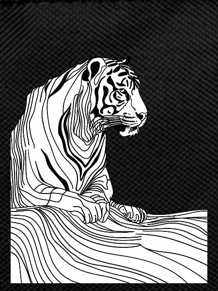 Tiger art lines #tiger