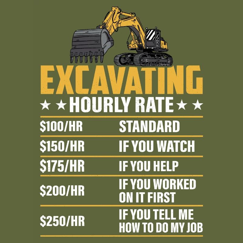 Excavating -Hourly Rate- Excavator Operator