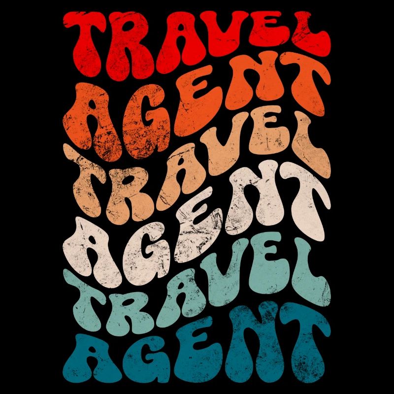 Agent de voyage rétro