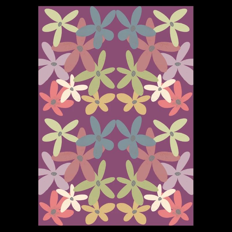 Motif de fleurs harmonieuses