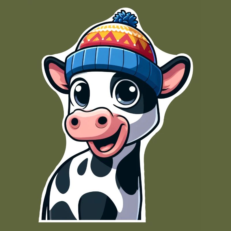Calf with cap