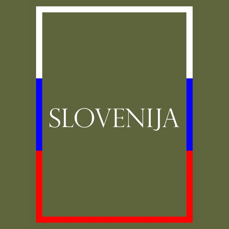 Slovénie Lettrage de la déclaration avec drapeau