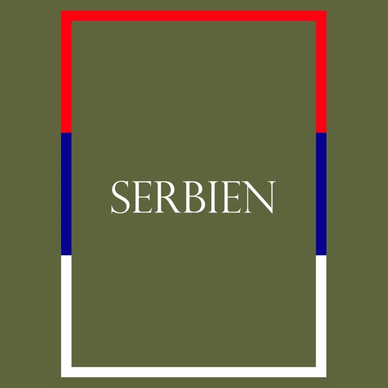 Serbie Србија, Lettrage de déclaration avec drapeau
