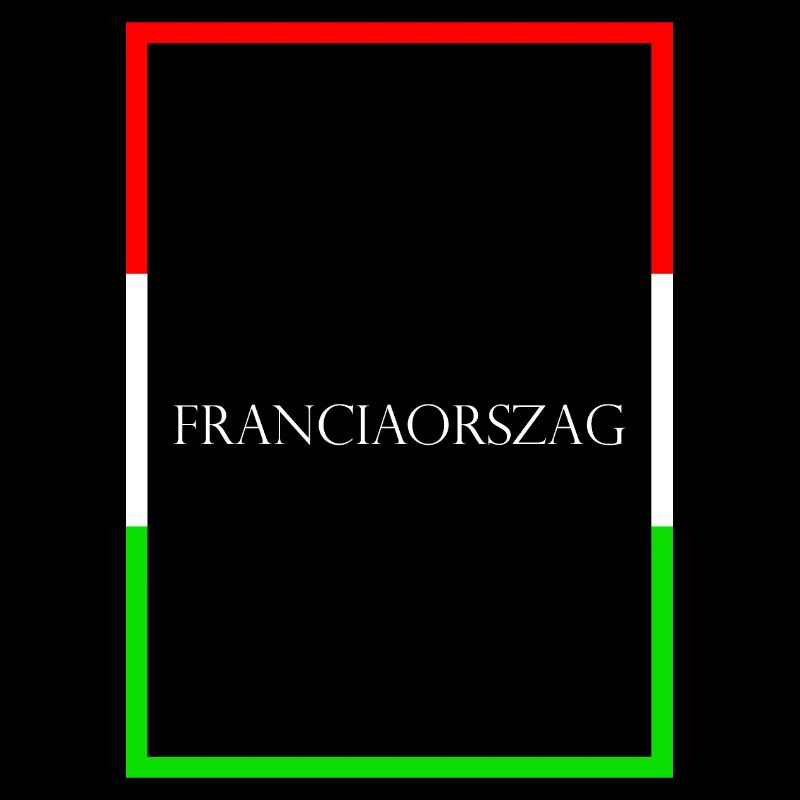 Hongrie Franciaország Drapeau de lettrage de déclaration