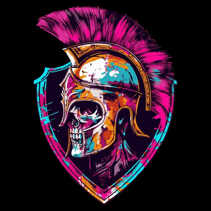 Spartaner Totenkopf Gladiator
