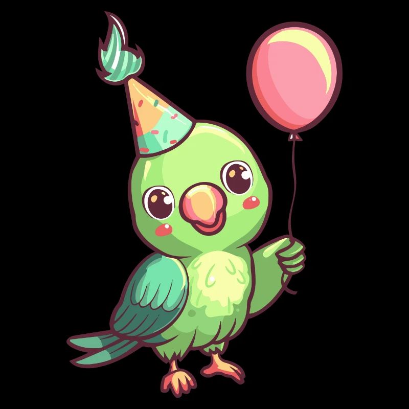 Papagai Geburtstag Comic