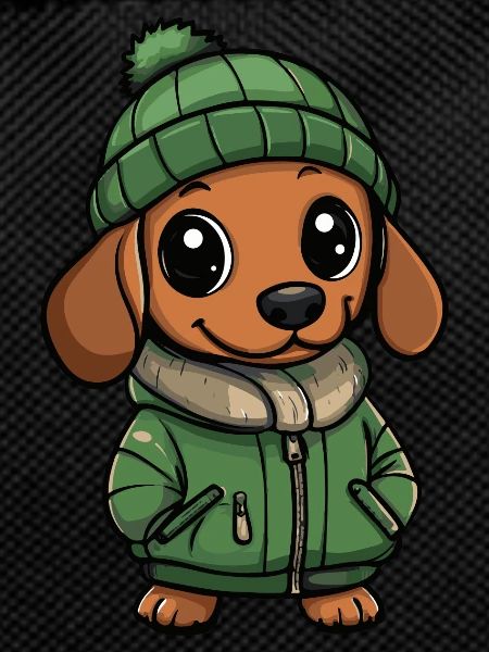 Dachshund BadgerDog Winter