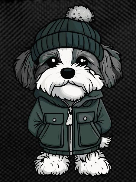 Havanese Dog Winter