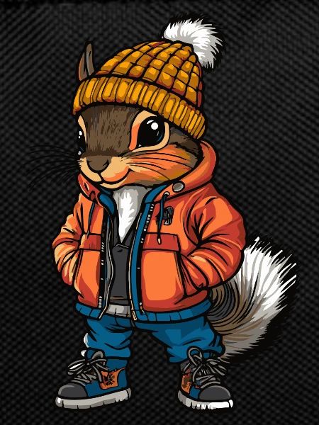 Écureuil Mode Hiver