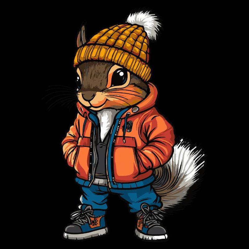 Écureuil Mode Hiver