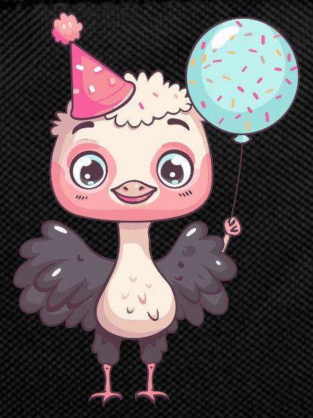 Ostrich Birthday Comic