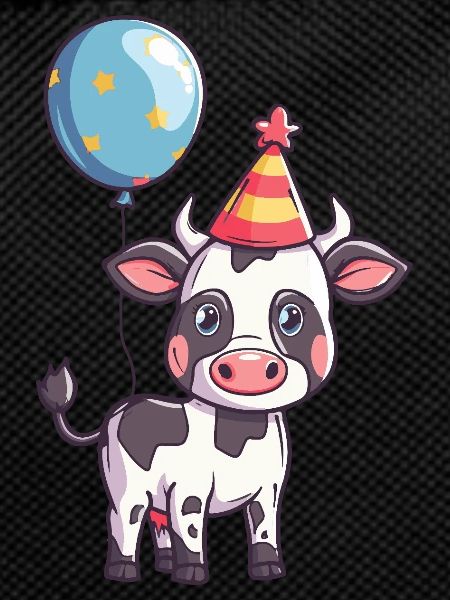 Cow Birthday Baby