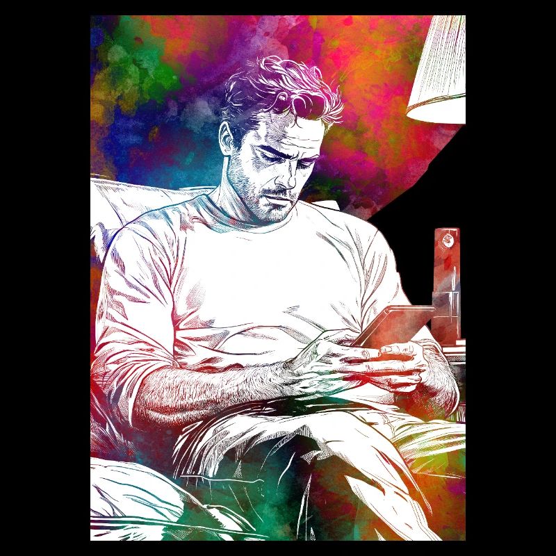 Man life with smartphone
