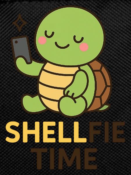 Shellfie Time – Cute Turtle Selfie