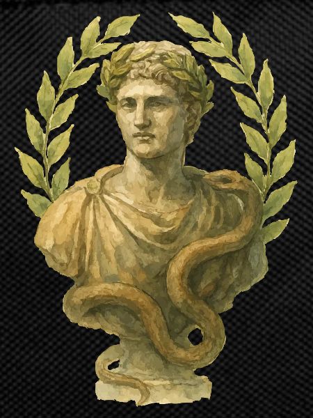 Statue Rome Aquarelle