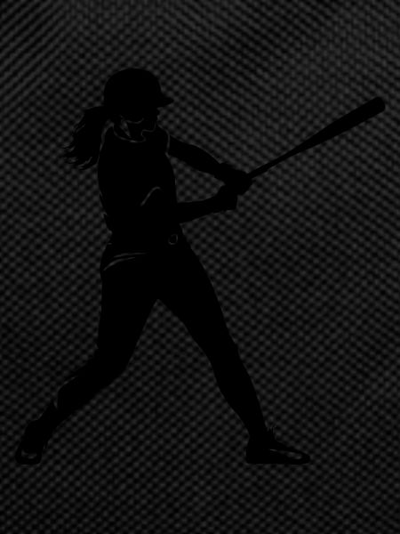 Baseball Woman Silhouette