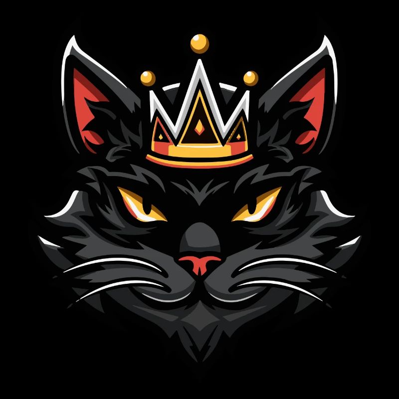 Cat Symbol Head Crown
