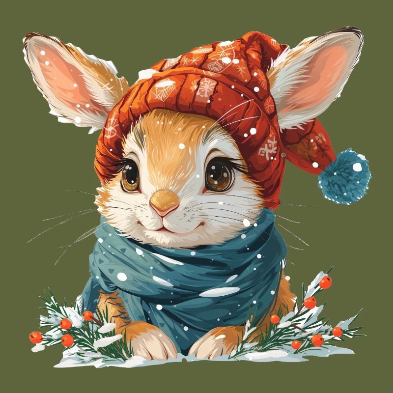 Snow hare winter