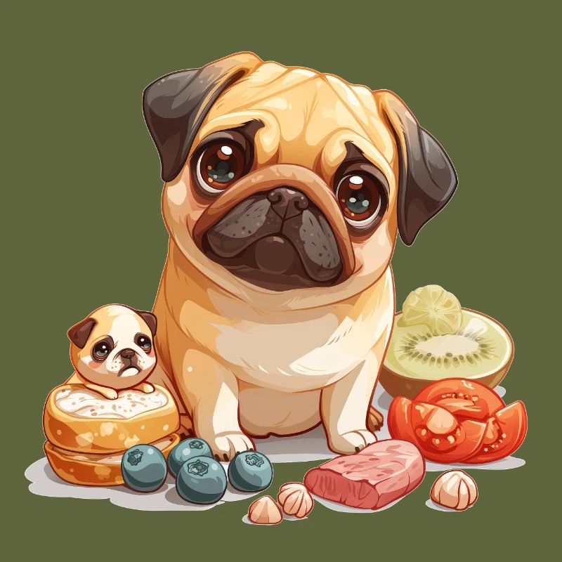 Cute little pug
